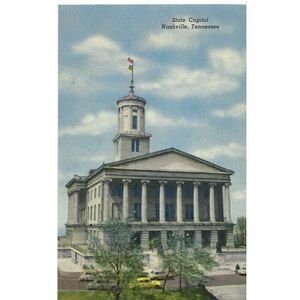 Postcard Nashville Tennessee TN State Capitol Building